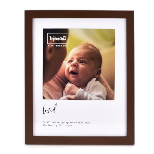 Moments Wooden Photo Frame - Loved